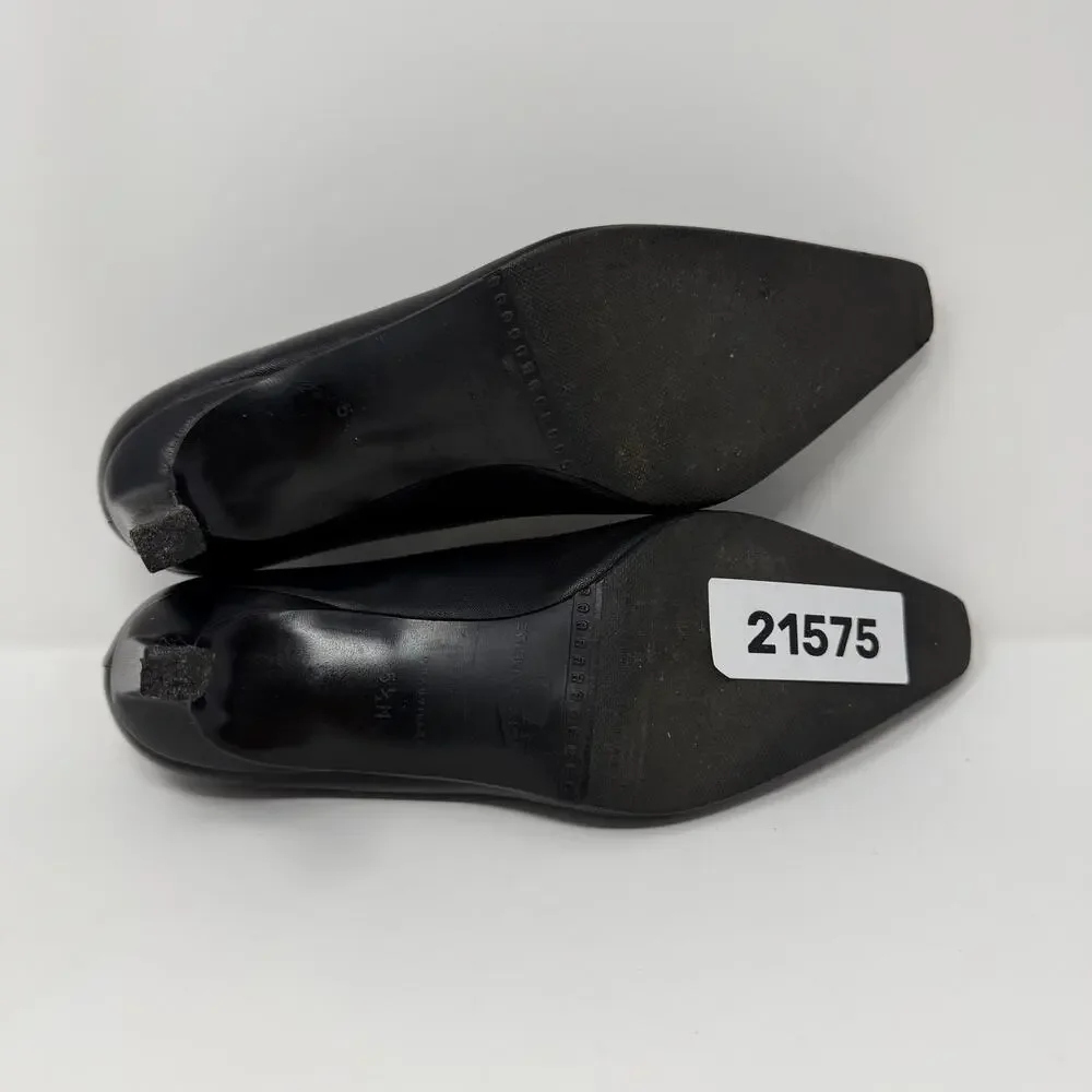 Etienne Aigner Black Leather Pumps Heels 5.5M Vintage